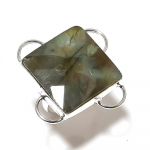 Labradorite Gemstone Handmade 925 Sterling Silver Jewelry Ring Size 9 k5d59