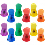 12 vnt. mai&scaron;elio sandarinimo spaustukas, neslystantis &scaron;aldytuvas Magnetinis mai&scaron;elio spaustukas Ry&scaron;kios spalvos permatomas maisto laikymo spaustukas namams 12pcs