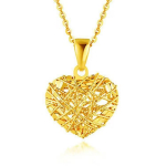 18K aukso pakabukas moteri&scaron;kas spalvos auksinis karoliai moteri&scaron;kas rožinio aukso pakabukas vienas pakabukas &scaron;irdelės formos tu&scaron;čiaviduris Au750 meilės raktikaulio grandinėlė AU750