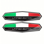 2 vnt. Italijos vėliavos lipdukas 3D emblema, ženklelio puo&scaron;yba, automobilių priedai italų k., skirti motociklams ir dviračiams žalia