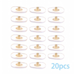 10 porų aukso sidabro skaidrus silikoninis varžtas ant nosies pagalvėlių, metalo &scaron;erdies įtvaras, skirtas akiniams palaikyti, akinių priedai Gold 10Pair