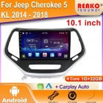 Automobilinis radijas Multimedijos vaizdo grotuvas Navigacija GPS Stereo DSP BT IPS Carplay ekranas Jeep Cherokee 5 KL 2014 - 2018 2DIN WIFI 8 core 6GB+128GB