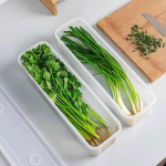 Makaronų laikymo dėžutė Plastikinė spagečių laikymo dėžutė Maisto laikiklis &Scaron;viežumo i&scaron;laikymo hermeti&scaron;ka Dėžutė su konteineriu žaliems svogūnams Virtuvė &Scaron;aldytuvas 1