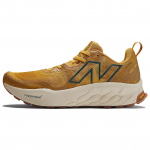 New Balance Fresh Foam X Hierro v8 sviestinis giliai mėlynas vyri&scaron;ki sportbačiai rusvos imbiero-citrinos spalvos MTHIERF8 40.5 brown