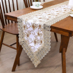 I&scaron;skirtinis siuvinėtas poliesterio stalo takelis - Stalo takeliai &scaron;ventėms, vestuvėms, namams, valgomojo dekorui - Ry&scaron;kus audinio stalvir&scaron;io papuo&scaron;imas 38*148CM