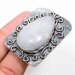 Rainbow Moonstone Handmade 925 Sterling Silver Jewelry Ring Size 11 k2n93
