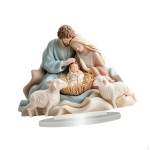 2D Jėzus &Scaron;ventojo Asmens Dekoracija Akrilinis Stalo Ženklas Meno Kūrinys Kolekcionuojami Daiktai &Scaron;ventinis Plok&scaron;čias Stalinis Colorful Holy Family