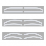 1 rinkinio antakių trafareto lipdukas 3 stilių vienkartinis antakių formavimo žemėlapio vadovo kortelė Antakių teptuku tatuiruotės pagalbinis &scaron;ablono dažymo lipdukas Sets