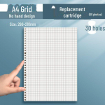 Studentų gyvenimas B5 palaidų lapų papildymas: A4, A5 tinklelinis popierius anglų kalbos užra&scaron;ams