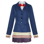 6 vnt. anime Dandadan Aira Shiratori cosplay kostiumo pilnas komplektas moterims Helovino kostiumas 3XL