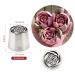 Nerūdijančio plieno gėlė, i&scaron;spaudžiama burna Buitiniai kepimo įrankiai Kūrybinis glajus antgalis te&scaron;los gaminiai vamzdynai antgalis virtuvės prietaisai priedai