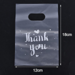 100 vnt Mini Ačiū Plastikiniai dovanų mai&scaron;eliai Vestuviniai saldainių krep&scaron;iai Pirkinių krep&scaron;eliai 12*18cm