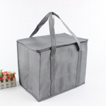 Large Capacity Thermal Insulation Lunch Bento Bag Aluminum Foil Fresh-keeping Cooler Tote Travel Outdoor Bag Take-out Groceries Handbag M mėlyna