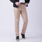 Jaunimo odinės kelnės vyri&scaron;kos elastinės Slim Fit mados spalvos Baltos juostos raudonos odinės kelnės vyrams 28