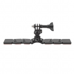 Motociklo &scaron;almo smakro laikiklis veiksmo kamerai 3 dalys nuimamas dvipusis lipdukas 360