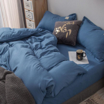 Grynos spalvos patalynė ir antklodės užvalkalas, dvigubas keturių dalių kostiumas 180*220cm