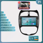 Ossuret Pažangus 7862 Android automobilio radijo grotuvas Peugeot 206 206CC 206SW 2000 -2008 automobiliui Stereo sistema Multimedia Audio Belaidis Carplay 7 colių galvutės blokas B P1 4Core 1G 32G