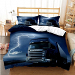 Scania Sunkvežimio Antklodės Užvalkalų Komplektas 3D Spaudinys Mink&scaron;tas Antklodės Užvalkalas Mikropluo&scaron;to Patalynės Komplektas Madingas Sunkvežimio Antklodės Užvalkalas Kambario Dekorui 2/3 vnt. Eu King 240x220cm