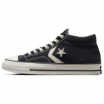 Converse Star Player 76 Patogios ir universalios Atsparios dilimui vidutinio auk&scaron;čio espadrilės Unisex Juoda ir balta 38