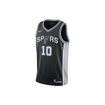 Nike NBA Swingman Spurs 20 sezono gerbėjų versijos be rankovių apvalios apykaklės krep&scaron;inio liemenė vyri&scaron;ki vir&scaron;utiniai drabužiai tamsiai pilka CW3682-016 L