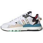 Adidas Originals Nite Jogger Audinys Universalūs Madingi Smūgius Sugerianti Neslystanti Patvarūs Žemi Laisvalaikio Batai Unisex Sportbačiai Balti GW4229 36⅔