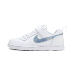 Nike Court Borough Low Velcro žemi teniso bateliai vaikams baltas mėlynas 870028-102 28