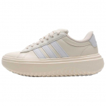 Adidas Grand Court Platform patogūs, mink&scaron;ti, neslystantys, patvarūs, žemo ūgio laisvalaikio bateliai moterims, balti JQ1078 38