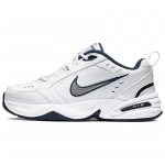 Nike Air Monarch Iv Balti Tamsiai Mėlyni Sportbačiai 415445-102 38