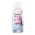 Pigeon siauro tipo kūdikio buteliukas, kar&scaron;čiui atsparus stiklas, 120 ml x 005 rinkinys (4902508003612)