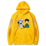 Hunter X Hunter Japan Anime Vyri&scaron;ki Moteri&scaron;ki megztiniai Harajuku Gon Killua Print Plus Size Unisex Rudens žiemos gatvės apranga S