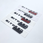 Automobilio ABS BITURBO 700 800 900 Logotipas &Scaron;oninis Sparnas Bagažinė Kėbulo Ženklelis Emblema Lipdukai Benz Brabus G Klasė G700 G800 G900 2pcs