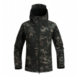 Neper&scaron;lampama lauko striukė &bdquo;SoftShell&ldquo; striukė medžioklei vėjo striukė slidinėjimo paltai žygiams nuo lietaus kempingo žvejybai taktiniai drabužiai vyrams ir moterims didelio dydžio XXXL mi&scaron;ko kamufliažinė spalva