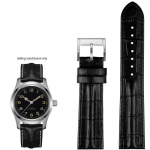 Originalios odos laikrodžio apyrankė Hamilton Khaki Field Jazz H70605731/H32705521 vyri&scaron;kam karvės odos laikrodžio apyrankės dirželiui 20mm 22mm 20mm