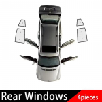 For Volkswagen Transporter Caravelle Multivan Doubleback T6 SWB 2015~2025 Sunshade Heat Thermal ulation Anti-UV Accessories Rear Windows