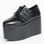 Unisex Ekstremalus 10 cm Auk&scaron;takulnis Oxford Platforma Gotų Punk Cyber Gogo Kojų Apsauga Sezoninė Avalynė 36