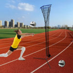 Tinklinio treniruočių tinklo sistema, reguliuojamas auk&scaron;tis 225-330 cm, treniruočių tinklo rėmas su kampo valdymu, ne&scaron;iojama tinklinio įranga