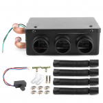 12V 50W Automobilinis &scaron;ildytuvas 3 skylės Ne&scaron;iojamas Žiemos Greitas &scaron;ildymas &Scaron;ildytuvas At&scaron;ildantis &scaron;erk&scaron;ną Mažas triuk&scaron;mas Automatinis &scaron;ildymas Automobilio atitirpinimo įrenginys 12V Automobilinis &scaron;ildytuvas juoda