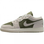 Jordan Air Jordan 1 žemi vaiki&scaron;ki krep&scaron;inio bateliai pilki žali unisex 37.5