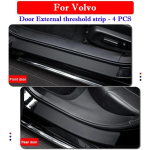 Volvo XC40 XC60 XC90 S60 S90 Automobilio Durų Slenksčio Lipdukas Lipdukas Apsauga Slenksčio Juosta Anti-Scratch Vandeniui Nelaidi Apsauginė Plėvelė For S90 2015-2025 black