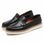 Mada Natūrali Oda Vyri&scaron;ki Laisvalaikio Batai Verslo Slip On Rankų Darbo Batai Kar&scaron;tas I&scaron;pardavimas Prekės Ženklas Prabangūs Klasikiniai Vyri&scaron;ki Batai Plok&scaron;čiapadžiai Moksasinai 38 juoda