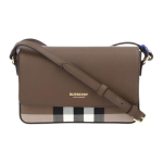 Burberry Rudo Odos Vintage Patikrintas Kryžminis Krep&scaron;ys Su Auksiniais Metaliniais Elementais Kasdieniam Naudojimui Basic Set (Bag+Dust Bag)