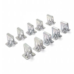 Metaliniai tvirtinimo spaustukai bendram naudojimui Durų slenksčio metalinė sagtelė Prietaisų skydelio &scaron;oninės panelės garso spaustukai Automobilio tvirtinimo detalės apdailos priedai 10pcs