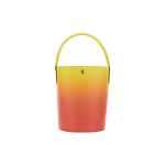 Longchamp &Eacute;pure 17 Trumpa rankena Užsegama sagtimi Odinė kibiro formos rankinė Moteri&scaron;kos rankinės Geltona Citrinos geltona 10161HCKH85 Basic Set (Bag+Dust Bag)