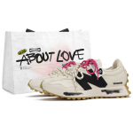 New Balance NB 327 Žemi Laisvalaikio Miesto Kelionėms Bėgimo Batai Unisex Ekrū Juodi MS327KA1(Komanda62-) D-Width 36