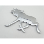 Accessoive voiture arnime car decoration decal 3D moose car stickers and decals elk stickers for car truck Chrome white