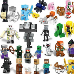 MC Pasaulio statybiniai kaladėlės Minifigūrėlės 29 vnt. Rinkinys Geležinis Golemas Gyvūnai Namas Statybos Žaislų Rinkinys Berniukams 6102 complete set of eight boxes