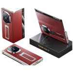 360&deg; pilnos apsaugos dėklas Huawei Mate X7 Classic Edition sulankstomam ekranui, magnetinis i&scaron;manusis langelis, itin plonas, atsparus smūgiams, verslo odinis dėklas