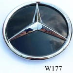 18,5 cm grotelių ženklelis Priekinė i&scaron;gaubta žvaigždės emblema Mercedes benz A klasės A W176 2013-2018 A W177 2019-2023 VV8