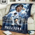Diego Maradona Temos Personalizuoti Lauko Flaneliniai Antklodės Mink&scaron;ti Ir Tinka Visais Metų Laikais Puikiai Tinka Sofoms Lovoms Ir Stovyklavimui 100cmx150cm
