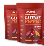 Kajeno pipirų 12-in-1 papildas su berberinu ir burokėlių &scaron;aknimi (180 mink&scaron;tųjų gelių) 2pack